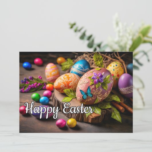 美しい装飾フェスティバルイースターエッグ シーズンカード (スタンド正面)