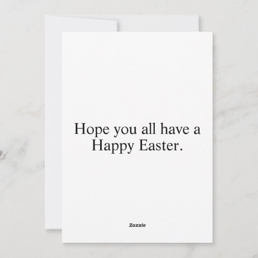 美しい装飾フェスティバルイースターエッグ シーズンカード (裏面)