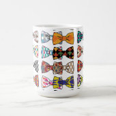 美しい装飾弓タイパターンマグ コーヒーマグカップ (中央)