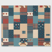 美しい装飾心のこもったシックな父の日 ラッピングペーパー (フラット)