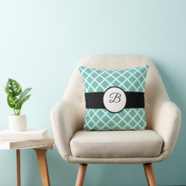 美しい装飾用クッションとカスタムモノグラム文字 クッション