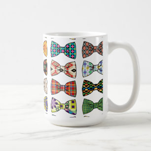 美しい装飾的な蝶ネクタイ模様マグ コーヒーマグカップ