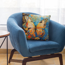 美しい装飾蝶フローラ クッション