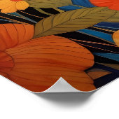 美しい装飾蝶フローラ ポスター (角)