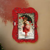 美しい装飾 ヴィンテージ 子供 ハート フラット カード