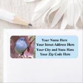 美しい裏庭の鳥 – 差出人住所ラベル ラベル (インサイチュ)