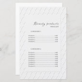 美しい製品エレガントフレーム価格表 (正面/裏面)