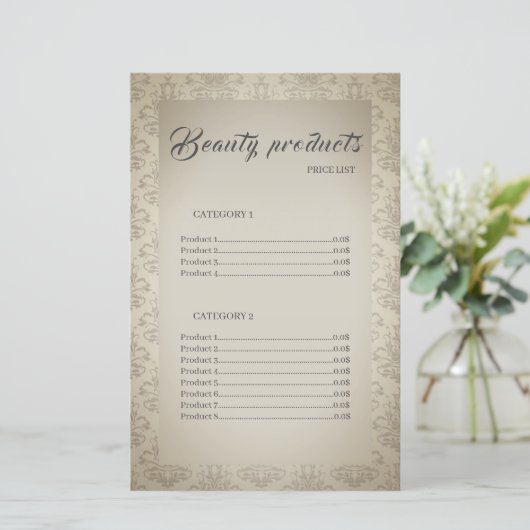 美しい製品エレガントフレーム価格表 (スタンド正面)