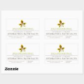 美しい製品グリーンオーキッドウォーターカラーアート 長方形シール (シート)