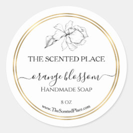 美しい製品ラベルsoapラベルテンプレート モダン ラウンドシール