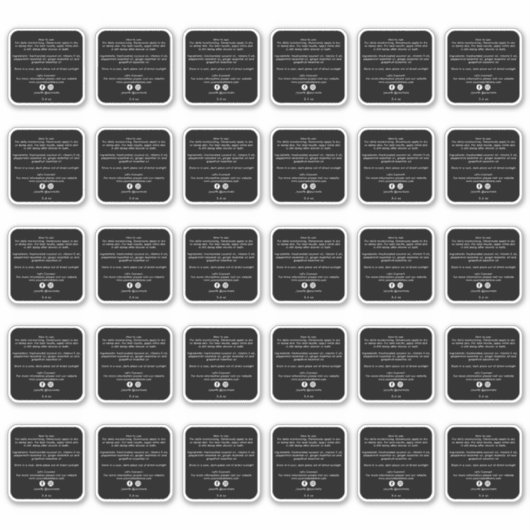 美しい製品材料2インチステッカー30x シール (正面)