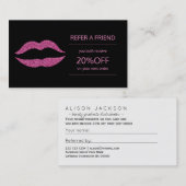 美しい製品販売代理店ピンクリップ紹介 紹介カード (正面/裏面)