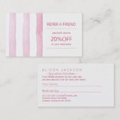 美しい製品販売業者紹介テンプレート 紹介カード (正面/裏面)