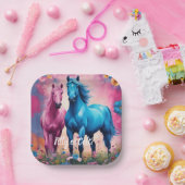 美しい親孝行または子馬性表彰 ペーパープレート (パーティー)