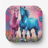 美しい親孝行または子馬性表彰 ペーパープレート (正面)