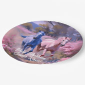 美しい親孝行または子馬性表彰 ペーパープレート (アングル)