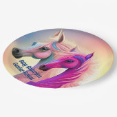 美しい親孝行または子馬性表彰 ペーパープレート (アングル)