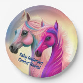 美しい親孝行または子馬性表彰 ペーパープレート (正面)