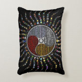 美しい言葉とマンダラクッション アクセントクッション (正面(垂直))