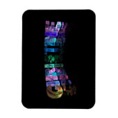 美しい言葉 – 3Dライトのクリスティーン マグネット (縦)