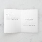 美しい記念日おめでとうのグリーティングカード カード (内部)