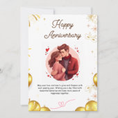 美しい記念日の一日を祈る 招待状 (正面)