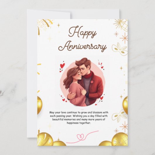 美しい記念日の一日を祈る 招待状 (正面)