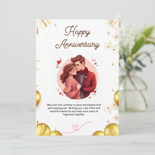 美しい記念日の1日をお祈りします 招待状 (スタンド正面)