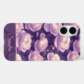 美しい記念日ギフト ローズフラワーの名前 Case-Mate iPhoneケース (裏面 (横))