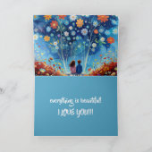 美しい記念日・ラブカード あらゆるシーンに サンキューカード (内部)