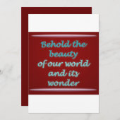 美しい詩の芸術を見る シーズンカード (正面/裏面)