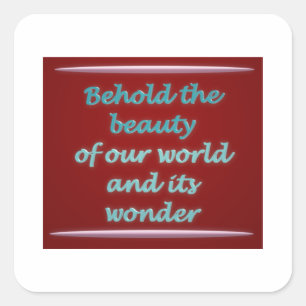 美しい詩の芸術を見る スクエアシール