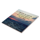 美しい詩編118:24日の出の海 タイル (側面)