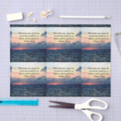 美しい詩編118:24日の出の海 薄葉紙 (クラフト)