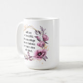 美しい詩編91フローラコーヒーマグ コーヒーマグカップ (正面左)