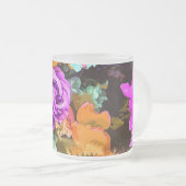 美しい詳細 フロストグラスマグカップ (正面右)