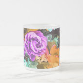 美しい詳細 フロストグラスマグカップ (中央)