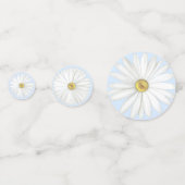 美しい誕生日のデイジー花 コンフェッティ (裏面)