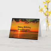 美しい誕生日は孫娘です カード (黄色い花)