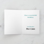 美しい誕生日ケーキ カード (内部)