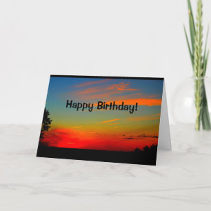 美しい誕生日サンライズからサンセット カード