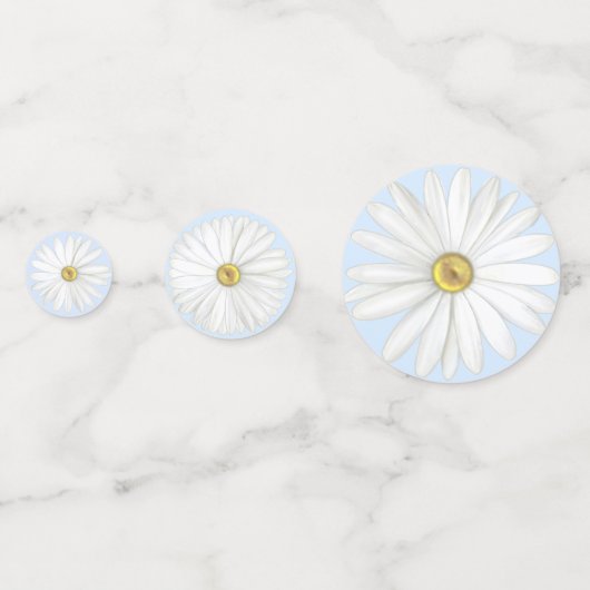 美しい誕生日デイジー花 コンフェッティ (裏面)