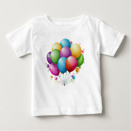 美しい誕生日バルーン ベビーTシャツ