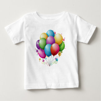 美しい誕生日バルーン ベビーTシャツ