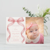 美しい誕生日招待状の写真付き 招待状 (スタンド正面)