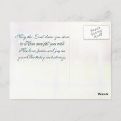 美しい誕生日祈りの言葉ティーアンドダッフルズ ポストカード (裏面)