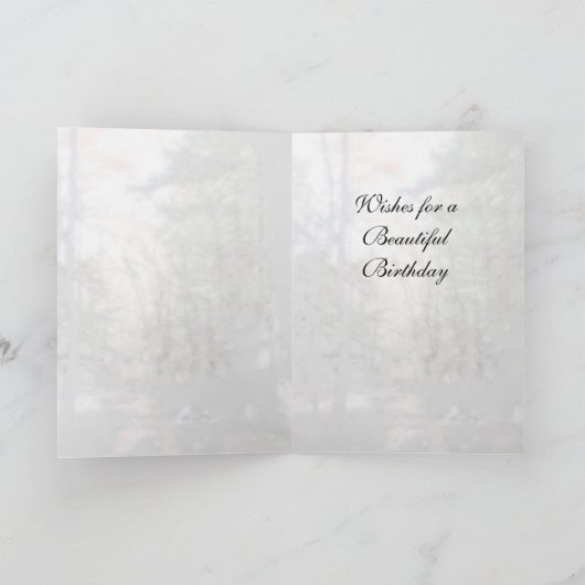 美しい誕生日 カード (内部)