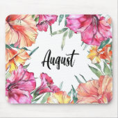 美しい誕生月の花威厳がある/ マウスパッド (正面)