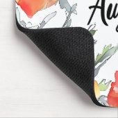 美しい誕生月の花威厳がある/ マウスパッド (コーナー)