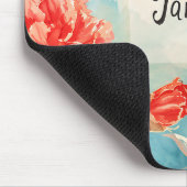 美しい誕生月の花/1月 マウスパッド (コーナー)